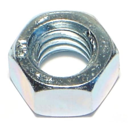 Midwest Fastener Hex Nut, 7/16"-14, Steel, Grade 5, Zinc Plated, 10 PK 69104